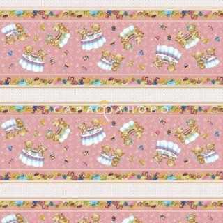 Ткань Полотно Вафельное 150 "Сладкоежка" рис 10052-1