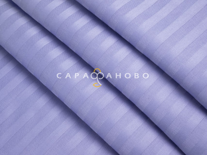 Ткань Страйп-сатин 240 см 1-1 Лаванда 40*40