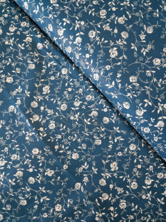 Ткань Бязь 150 см 120 гр рис 29461-8 плетистая роза океанический 