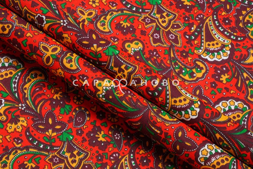 Ткань Бязь 150 см Плательная Коллекция рис 10614 вид 5
