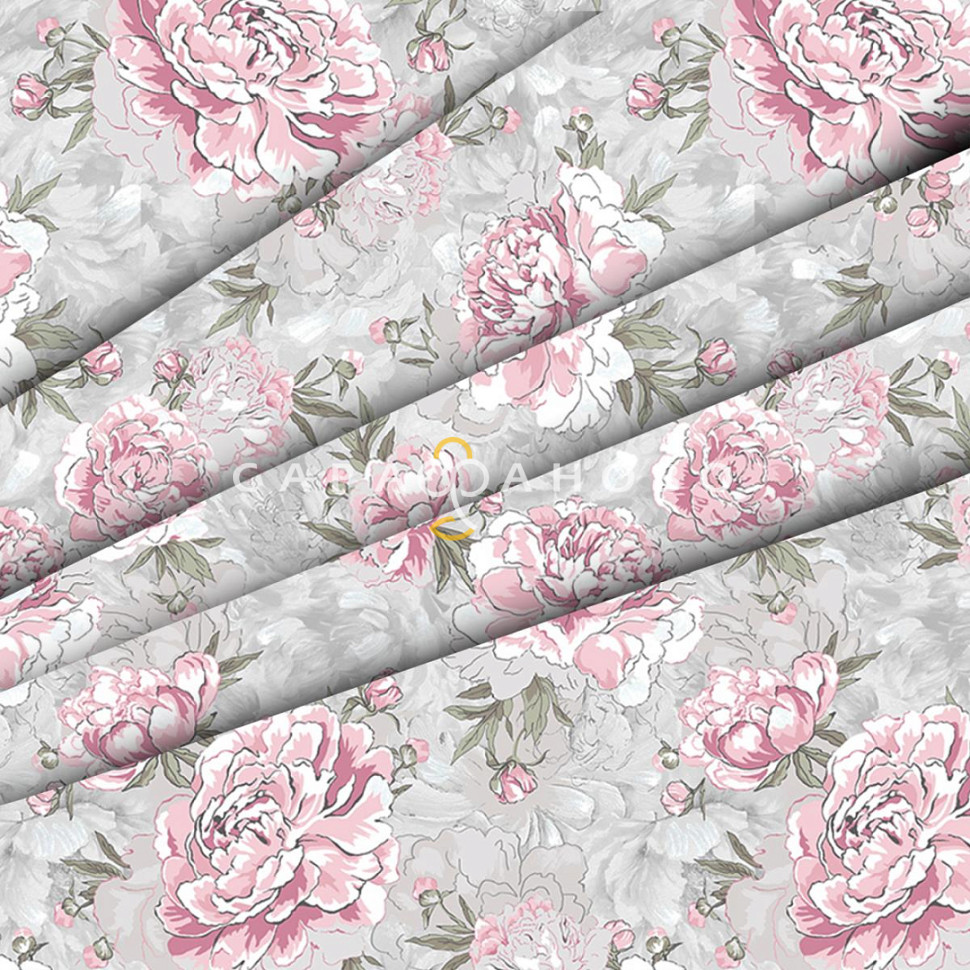 Ткань Бязь Премиум 220 см 142гр набивная арт 34 рис 50042-1