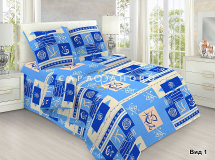 Бязь набивная 150 см 100 гр. рис 982 вид 1