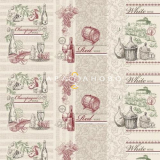 Ткань Рогожка 150 см рис. 11229-1 Сомелье