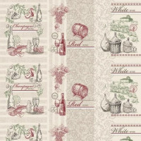 Ткань Рогожка 150 см рис. 11229-1 Сомелье, миниатюра 1