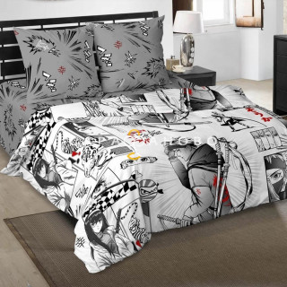 Ткань Поплин 150 см рис. 12627-1 Самурай (компаньон)