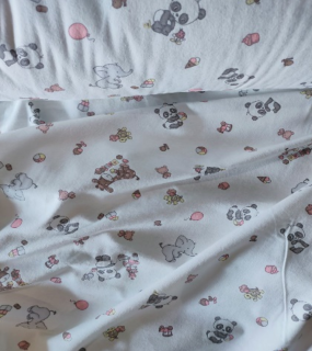 Ткань Теплый хлопок (Фланель) 125 см 170 гр диз Панда