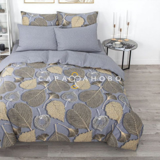 Ткань Бязь 220 рис.13360-1	Золотые листья