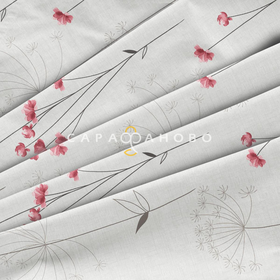 Ткань Бязь Премиум 220 см 142гр набивная арт 34 рис 50090-1