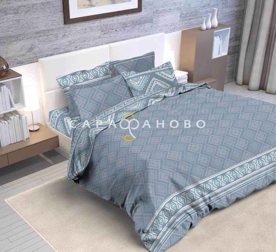 Ткань Бязь 220 см 120 г/м2 рис 6065 вид 1