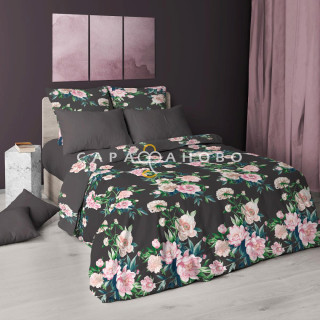 Ткань Бязь Премиум 220 см набивная арт 34 "Тейково" рис 7241 вид 3 "Шелковая вуаль"