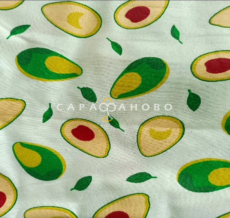 Ткань Теплый хлопок (Фланель) 125 см 170 гр диз Авокадо