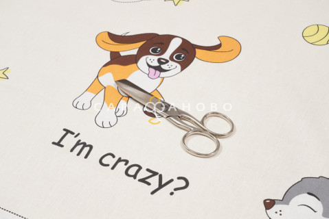 Ткань Поплин 150 см 115 гр рис Люси вид 1 (основа)