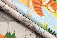 Ткань Бязь 150 см Премиум Детская коллекция «Сафари» рис 4620 вид 1, миниатюра 2