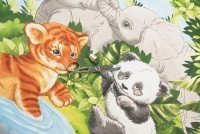 Ткань Бязь 150 см Премиум Детская коллекция «Сафари» рис 4620 вид 1, миниатюра 5