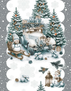 Дорожка 50 см наб рис 29385 вид 1 "Веселый Новый год" 