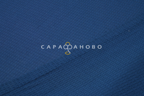 Ткань Вафельное полотно 150 см 150 гр цвет Индиго