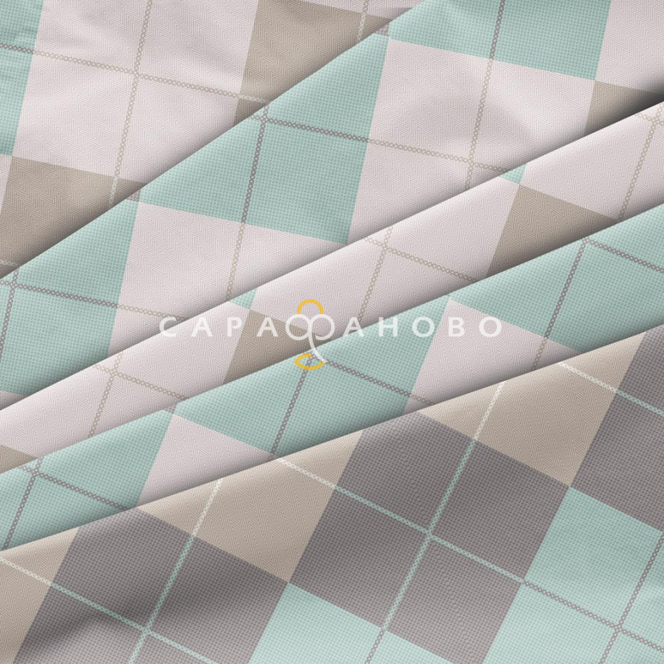 Ткань Бязь Премиум 220 см 142гр набивная арт 34 рис 50181-2