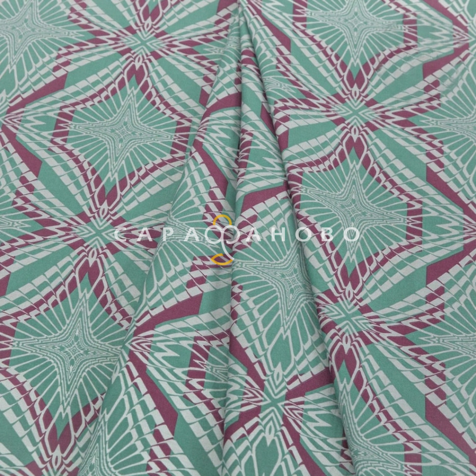 Ткань Сатин 220 см рис. Джон А рис. 13388-1