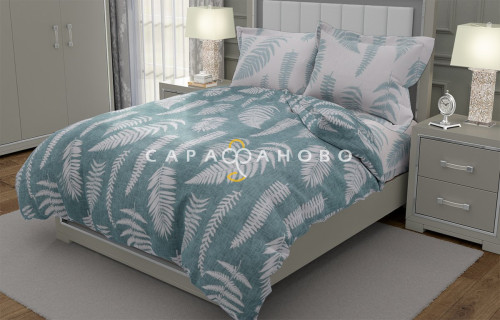 Ткань поплин 220 См. 105 гр Папоротник Рис. 28258/1 Основа