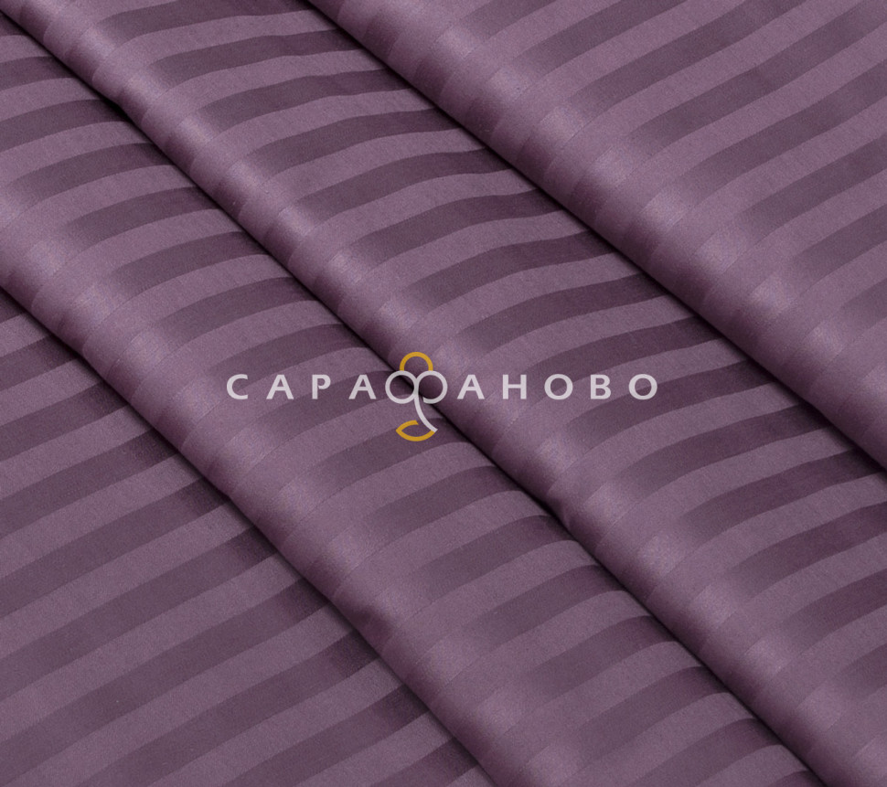 Ткань Страйп-сатин 240 см 1-1 Черника 40*40