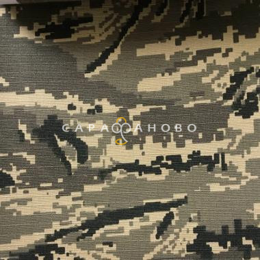 Ткань Грета Флис КМФ 150 см 270 гр диз Черный легион