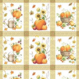 Ткань рогожка 150 см "Праздник урожая" рис 11197-1 На отрез