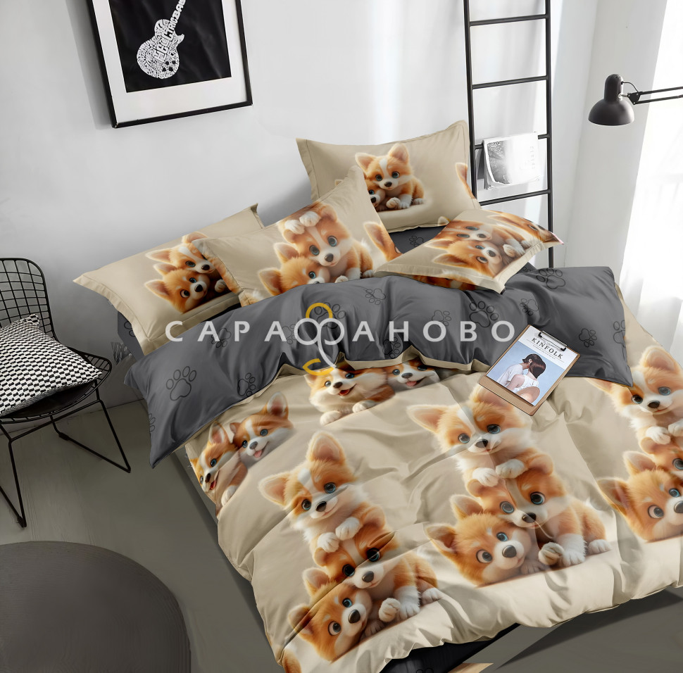 Ткань Поплин 220 см 115 гр А+В рис 1579