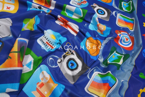 Ткань Бязь 220 см "Матрица" рис 11121-1