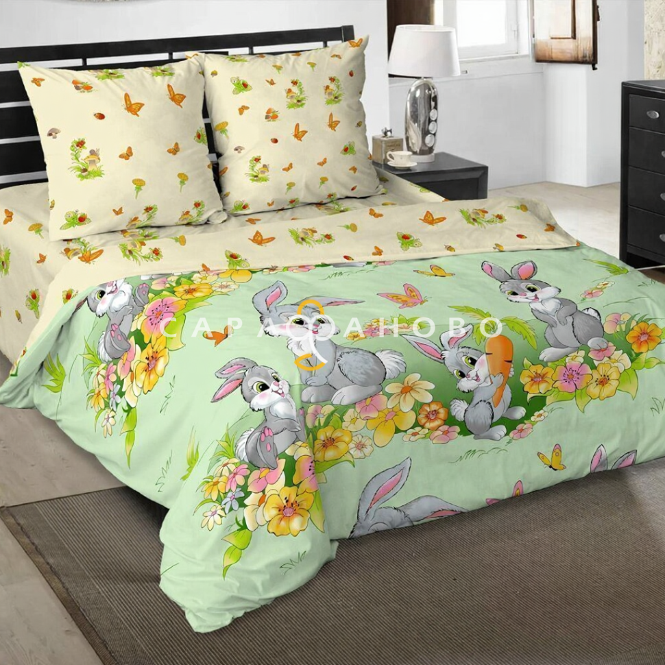 Ткань Поплин 150 см рис. 12616-1 Степашка (компаньон)