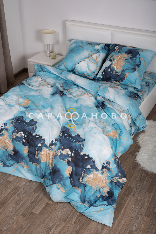 Ткань Поплин 220 см 120 гр рис. Пандора 12963/1