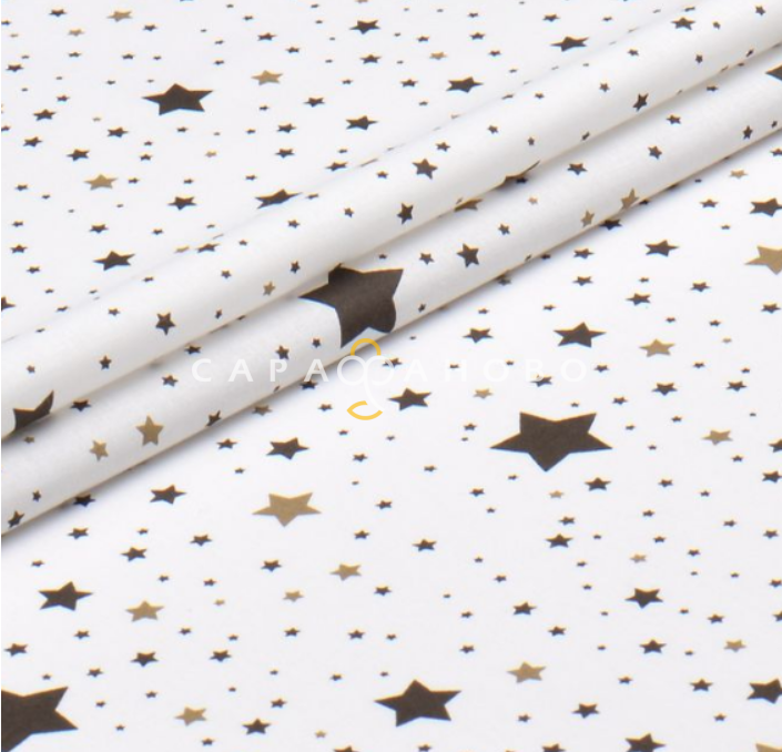 Ткань Поплин 220 см рис. 105 гр 28248/1 Звёздное небо (компаньон)