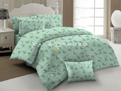 Бязь наб 262/8 Миледи 150 см 120 гр рис. 500356/2 Ландыши