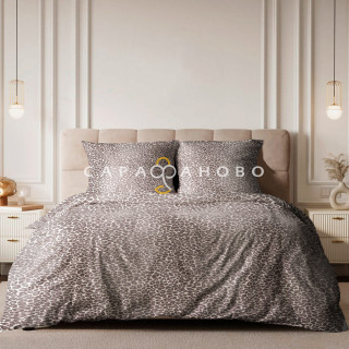 Ткань Перкаль 220 см 110 гр рис 72051 вид 1 "Дымчатый Лео" 