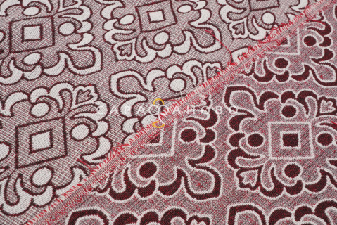 Ткань Гобелен жаккард 150 см рис A80 красный