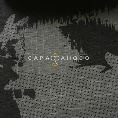 Ткань Грета Флис КМФ 150 см 270 гр диз Серый урбан