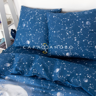 Ткань Поплин 220 см 115 гр рис. Созвездие леопарда Комп. 13510-1 