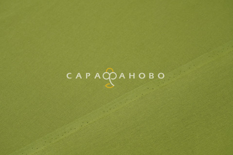 Ткань Полулён гл/к 150 см 140 гр рис 70056 Зеленый