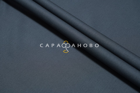 Ткань Саржа 150 см 240 гр №306 Темно-серый с ВО