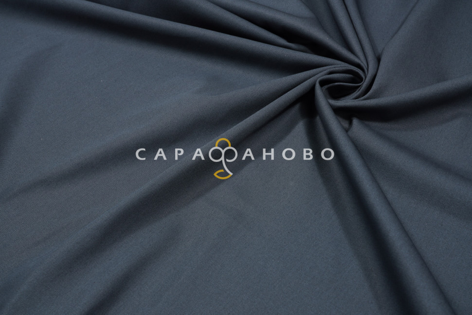 Ткань Саржа 150 см 240 гр №306 Темно-серый с ВО
