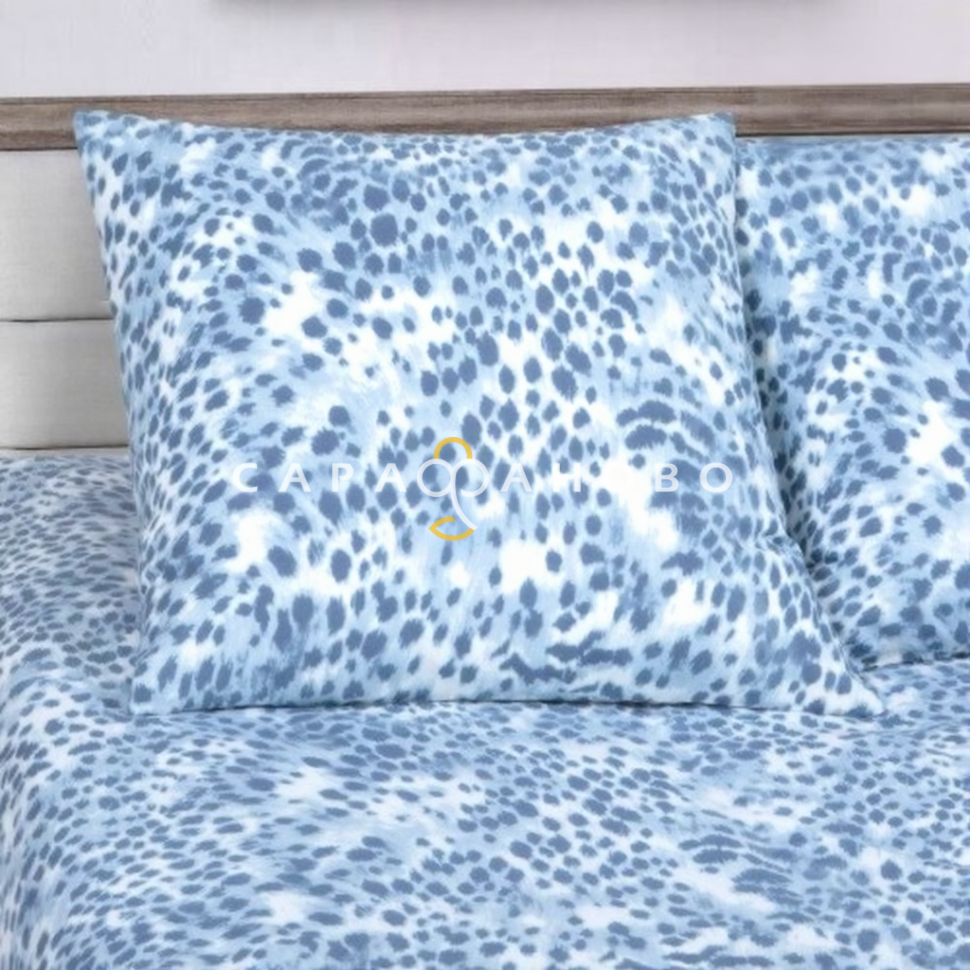 Ткань Поплин 220 см рис. 11529-1 Снежный барс(компаньон)