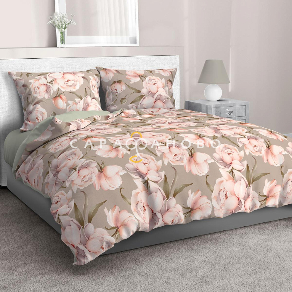 Ткань Бязь Премиум 220 см 142гр набивная арт 34 рис 50408-1