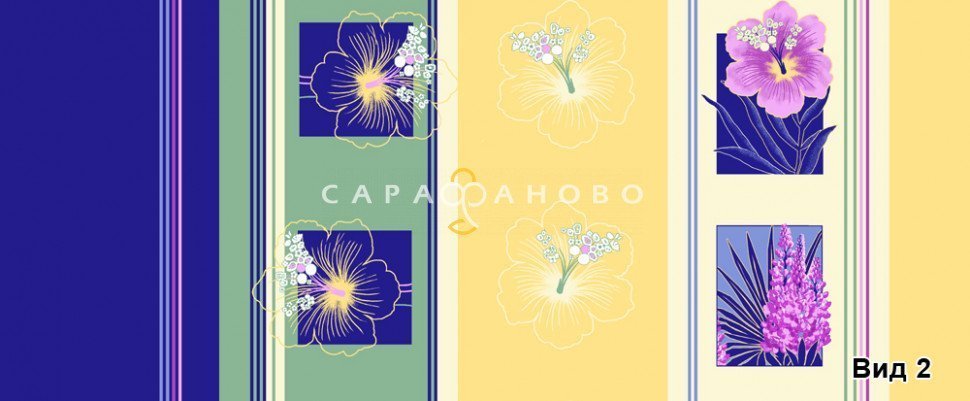 Бязь набивная 150 см 100 гр. рис 963 вид 2
