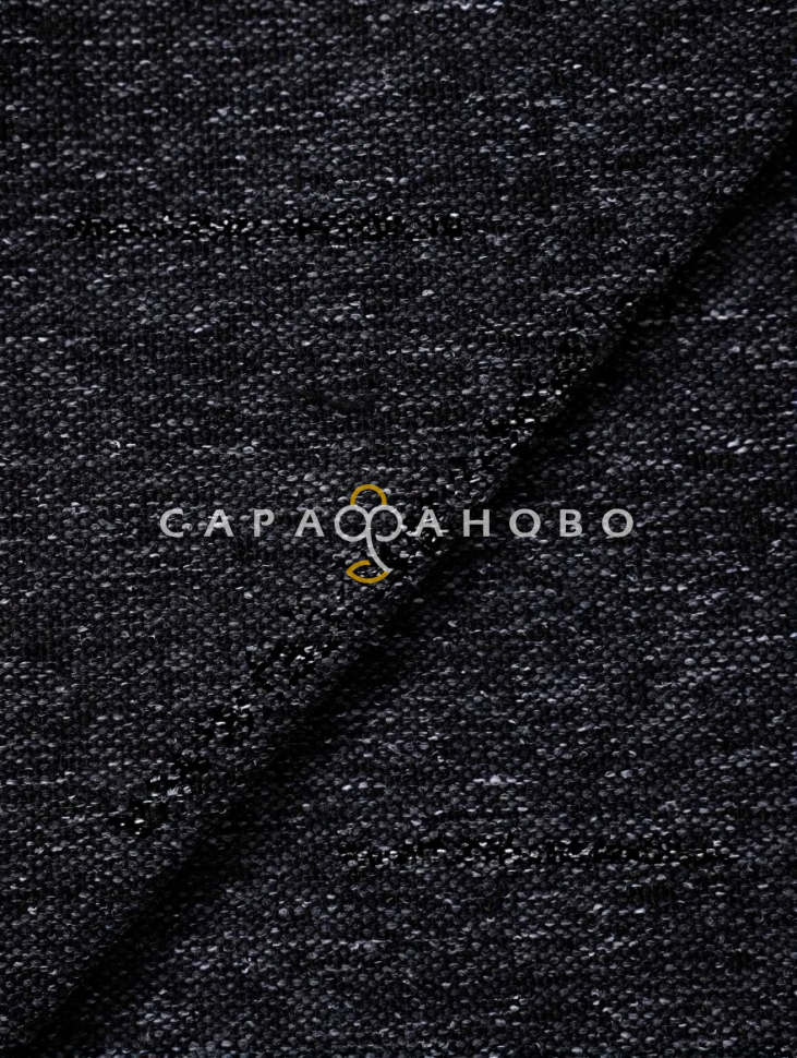 Ткань Рогожка 150 см 290 гр. Темный-серый