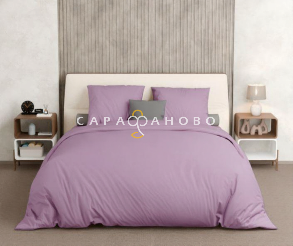 Ткань Бязь 150 см 140 гр рис 2/16 светло-лиловый