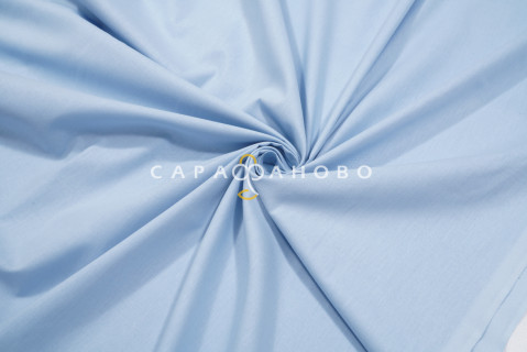 Ткань Поплин 220 См. серо-голубой рис. 22004/38003 На отрез
