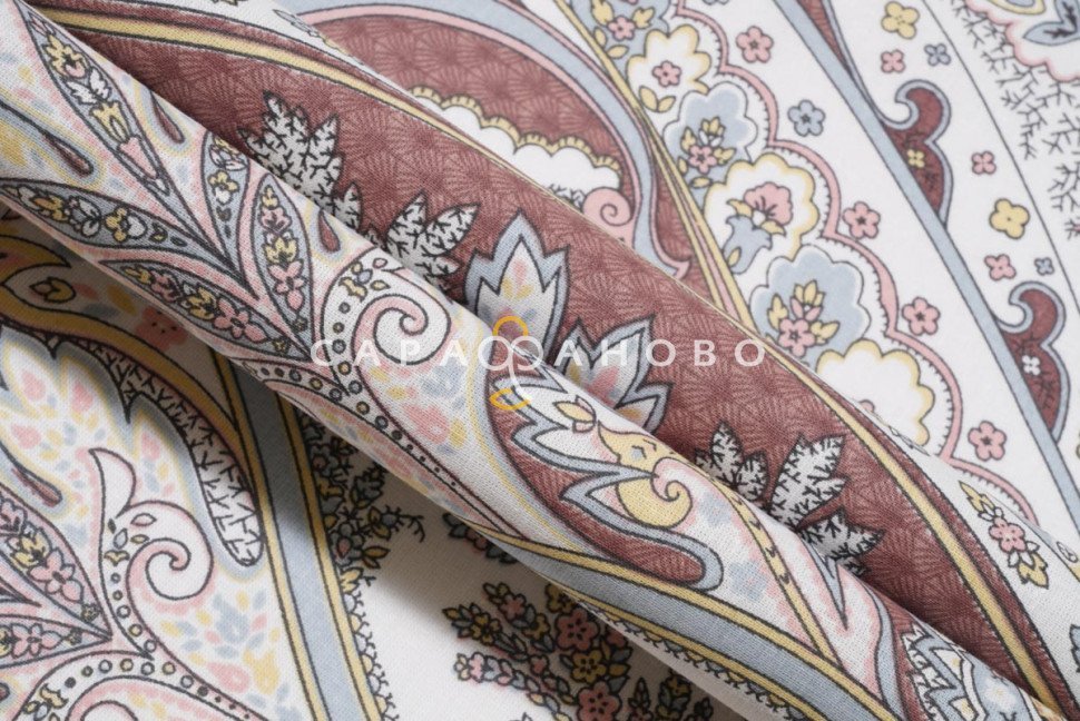 Ткань Поплин 220 см рис. 856-1 Аристократ (основа)