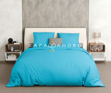 Ткань Бязь 150 см 140 гр рис 4/6 морская волна