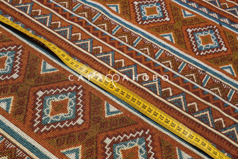 Ткань Гобелен жаккард 150 см рис KS34