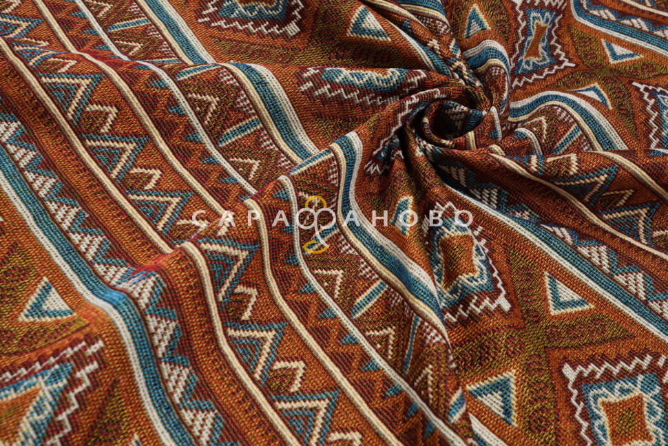 Ткань Гобелен жаккард 150 см рис KS34