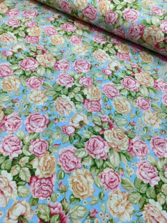 Ткань Поплин Детский 150 см рис. 13477/2 небесный рассвет 